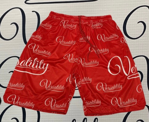 Versatility “ALL-OVER” Basketball Shorts (RED)